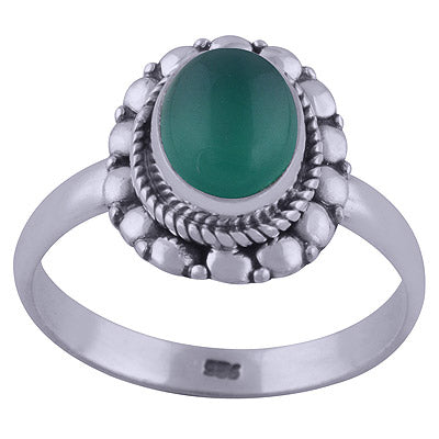 Green Onyx 925 Sterling Silver Ring - R3402173-31
