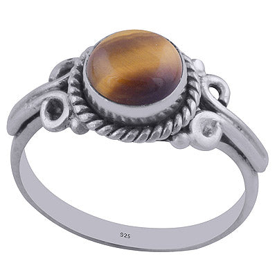 Tiger's Eye 925 Sterling Silver Ring - R3402204-67