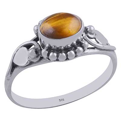 Tiger's Eye 925 Sterling Silver Ring - R3402209-67