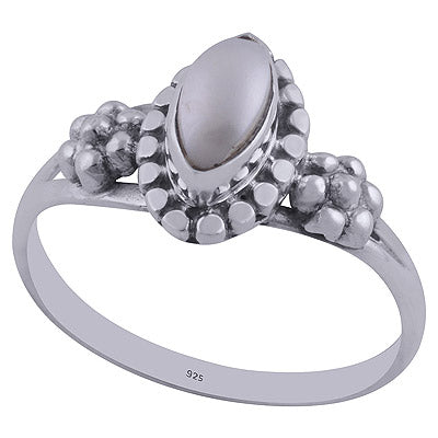 Pearl 925 Sterling Silver Ring - R3402213-1