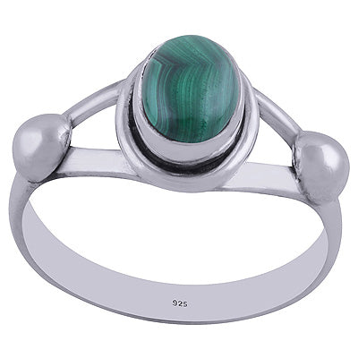 Malachite 925 Sterling Silver Ring - R3402215-107
