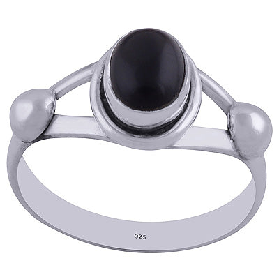 Black Onyx 925 Sterling Silver Ring - R3402215-110