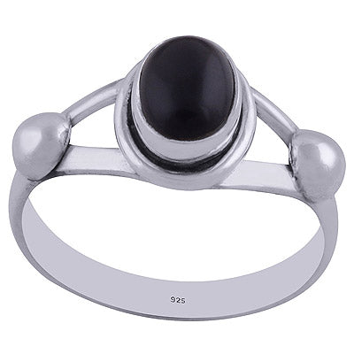 Black Onyx 925 Sterling Silver Ring - R3402215-69