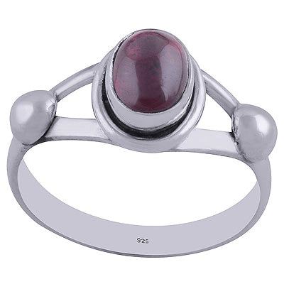 Garnet 925 Sterling Silver Ring - R3402215-79