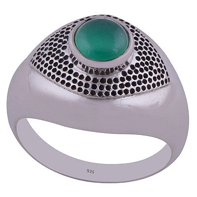 Green Onyx 925 Sterling Silver Ring - R3402228-20