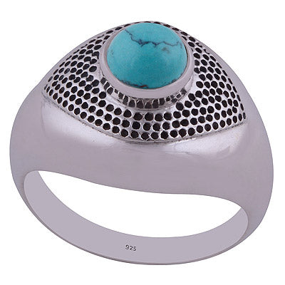 Turquoise 925 Sterling Silver Ring - R3402228-3
