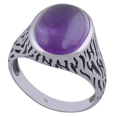 Amethyst 925 Sterling Silver Ring - R3402258-1