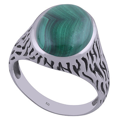Malachite 925 Sterling Silver Ring - R3402258-34