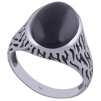 Black Onyx 925 Sterling Silver Ring - R3402258-41