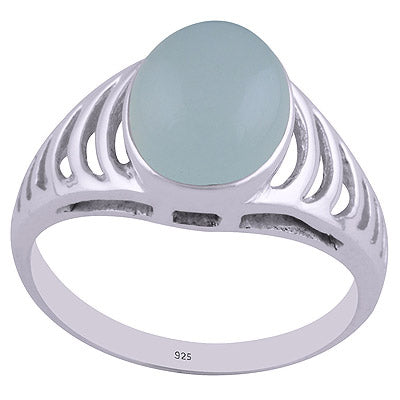 Aqua Chalcedony 925 Sterling Silver Ring - R3402261-32