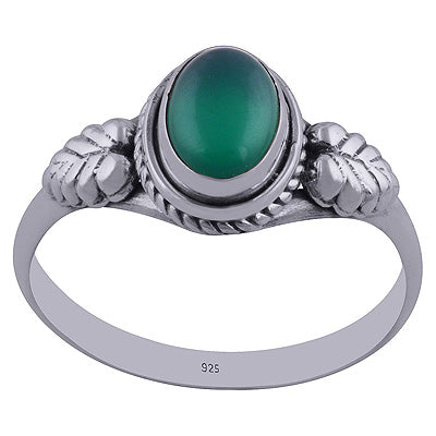 Green Onyx 925 Sterling Silver Ring - R3402281-64