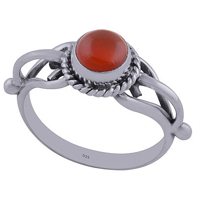 Carnelian 925 Sterling Silver Ring - R3402290-25