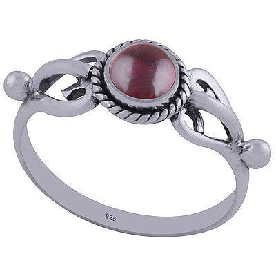 Garnet 925 Sterling Silver Ring - R3402311-6