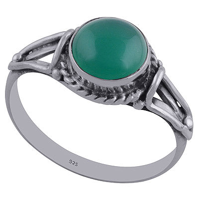 Green Onyx 925 Sterling Silver Ring - R3402322-21