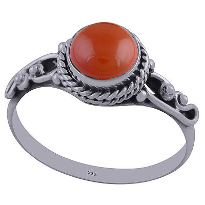 Carnelian 925 Sterling Silver Ring - R3402323-23