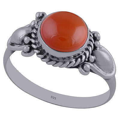 Carnelian 925 Sterling Silver Ring - R3402327-26