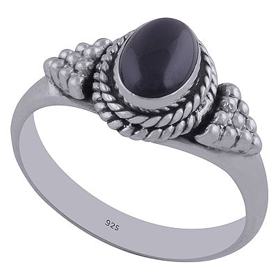 Black Onyx 925 Sterling Silver Ring - R3402353-41