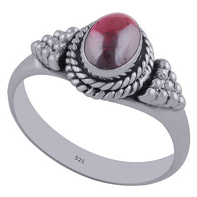 Garnet 925 Sterling Silver Ring - R3402353-5
