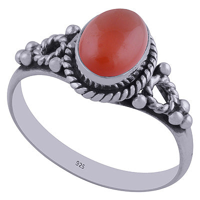 Carnelian 925 Sterling Silver Ring - R3402354-72