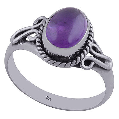 Amethyst 925 Sterling Silver Ring - R3402355-1