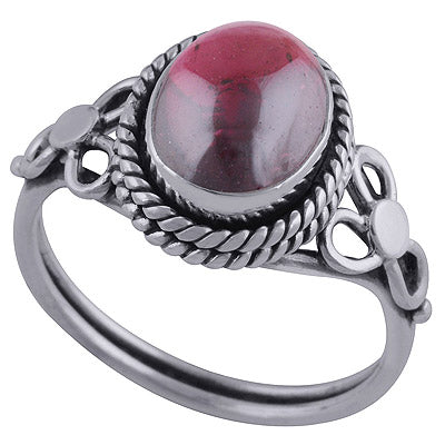 Garnet 925 Sterling Silver Ring - R3402357-4