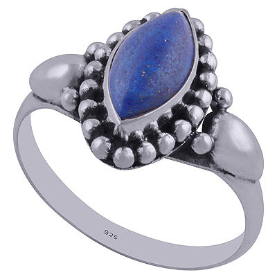 Lapis 925 Sterling Silver Ring - R3402363-25
