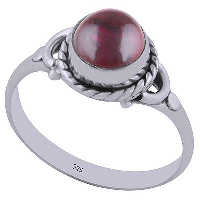 Garnet 925 Sterling Silver Ring - R3402364-43