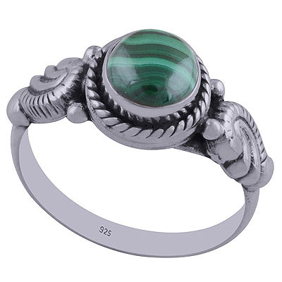 Malachite 925 Sterling Silver Ring - R3402365-37