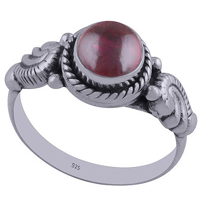 Garnet 925 Sterling Silver Ring - R3402365-5