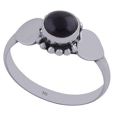 Black Onyx 925 Sterling Silver Ring - R3402371-38