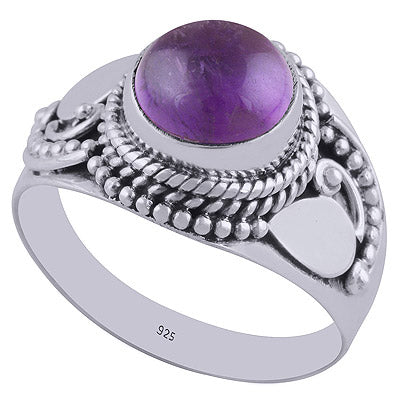Amethyst 925 Sterling Silver Ring - R3402379-1