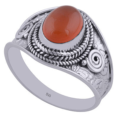 Carnelian 925 Sterling Silver Ring - R3402380-39