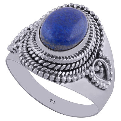Lapis 925 Sterling Silver Ring - R3402381-29