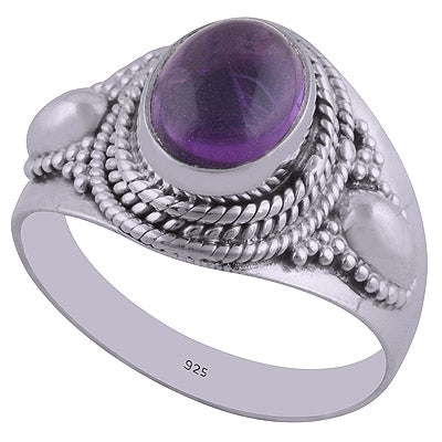 Amethyst 925 Sterling Silver Ring - R3402387-1