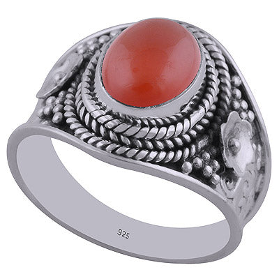 Carnelian 925 Sterling Silver Ring - R3402392-33