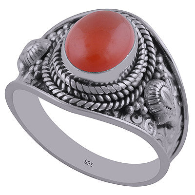 Carnelian 925 Sterling Silver Ring - R3402394-36