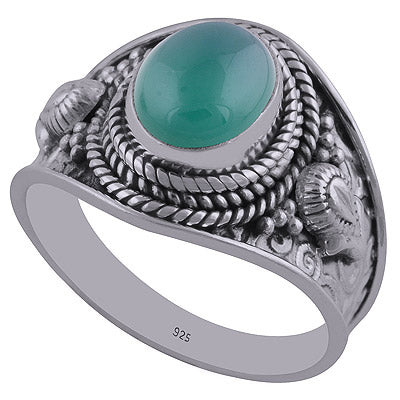 Green Onyx 925 Sterling Silver Ring - R3402394-39