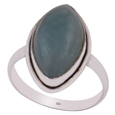 Gorgeous Stone Aquamarine Marquise Shape 925 Sterling Solid Silver Ring - R3402403-77
