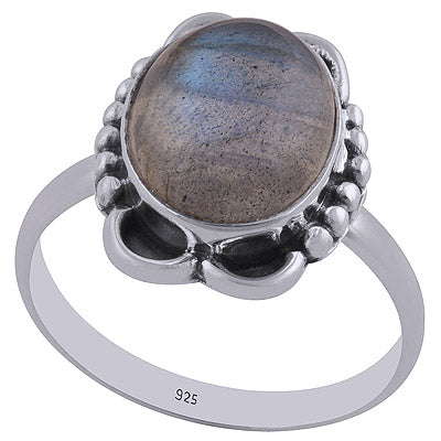 Labradorite 925 Sterling Silver Ring - R3402417-24
