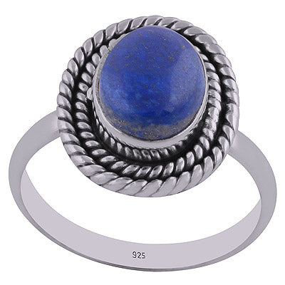 Lapis 925 Sterling Silver Ring - R3402421-36