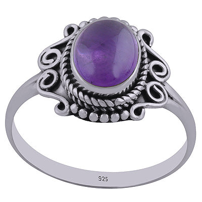 Amethyst 925 Sterling Silver Ring - R3402439-1