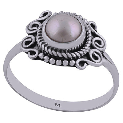 Pearl 925 Sterling Silver Ring - R3402439-53