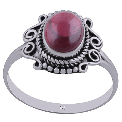 Garnet 925 Sterling Silver Ring - R3402439-6