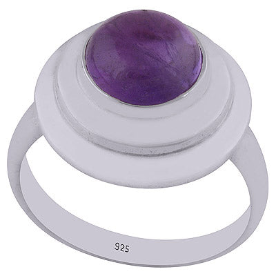 Amethyst 925 Sterling Silver Ring - R3402490-1