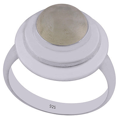 Prehnite 925 Sterling Silver Ring - R3402490-28
