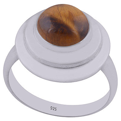 Tiger's Eye 925 Sterling Silver Ring - R3402490-33