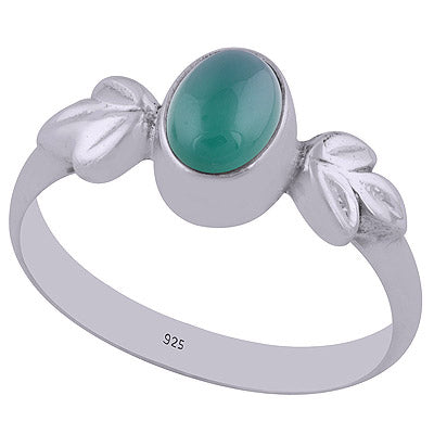 Green Onyx 925 Sterling Silver Ring - R3402493-107