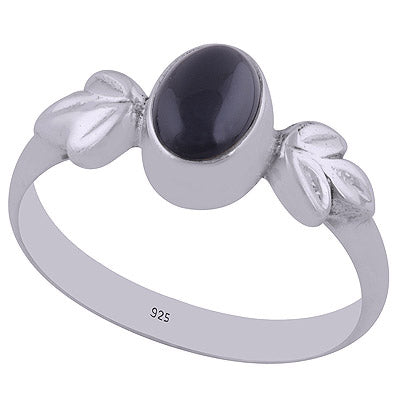 Black Onyx 925 Sterling Silver Ring - R3402493-90