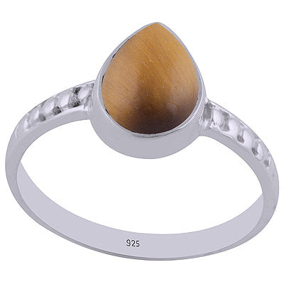 Tiger's Eye 925 Sterling Silver Ring - R3402499-26