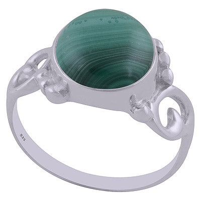Malachite 925 Sterling Silver Ring - R3402503-38